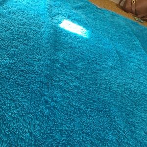 Fuzzy blue blanket